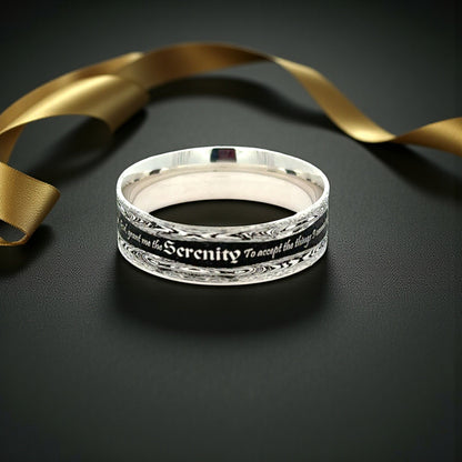 Serenity Prayer Inscribed Ring