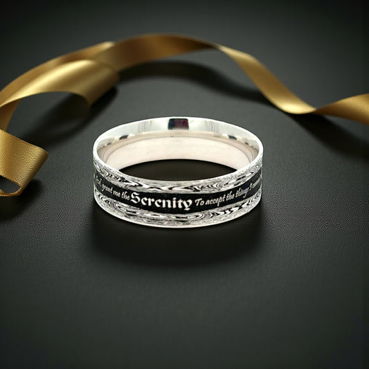 Serenity Prayer Inscribed Ring