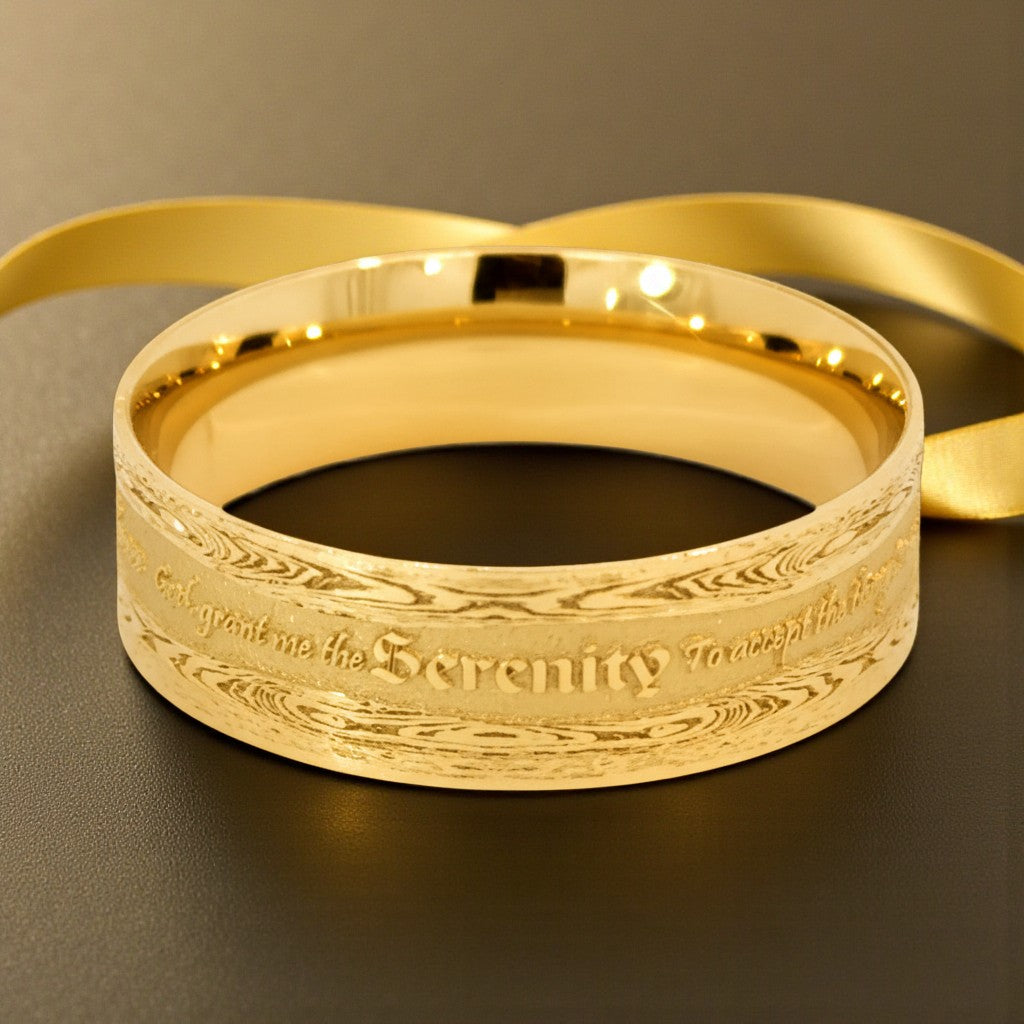 Serenity Prayer Inscribed Ring