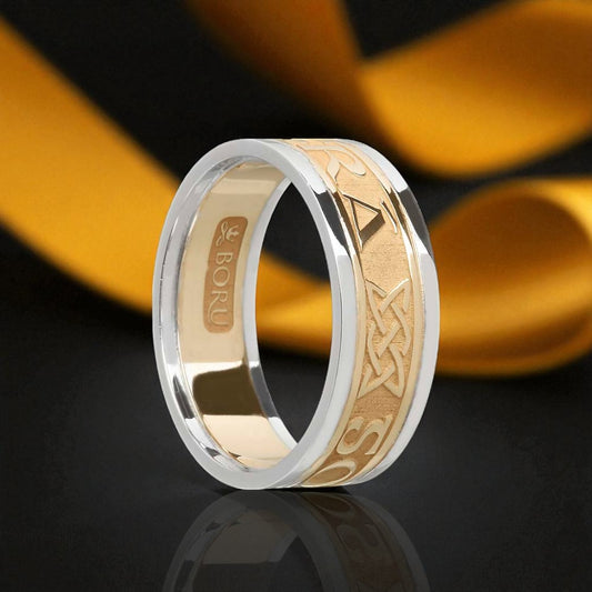 Ladies Gra Go Deo Ring with White Trims