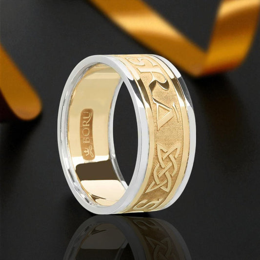 Gents Gra Go Deo Ring with White Trims