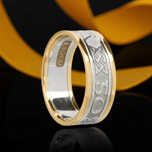 Ladies Gra Go Deo Ring with Yellow Trims