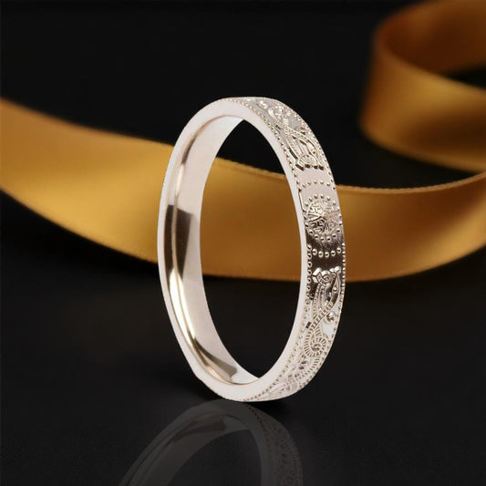 Celtic Warrior Ring - Very Narrow