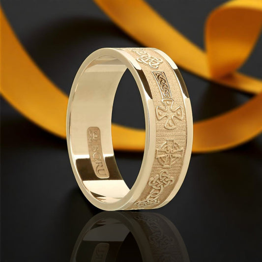 Gents Celtic Cross Ring