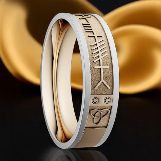 5mm Ogham Mo Anam Cara - Yellow with White Rails