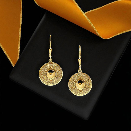 Celtic Warrior Drop Earrings - Small