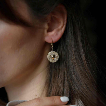 Celtic Warrior Drop Earrings - Small