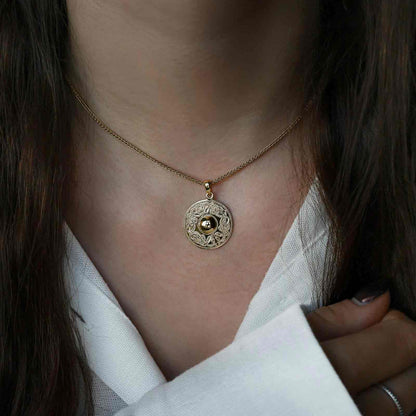 Celtic Warrior Medium Disc Pendant