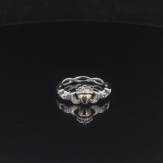 Heart of Gold Claddagh with Twisted Shank