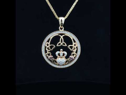 Claddagh and Trinity Pendant