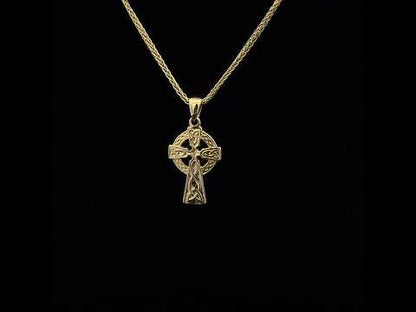 14K Gold Vermeil Traditional Cross - Small