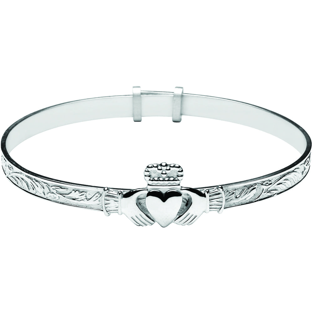 claddagh christening bracelets