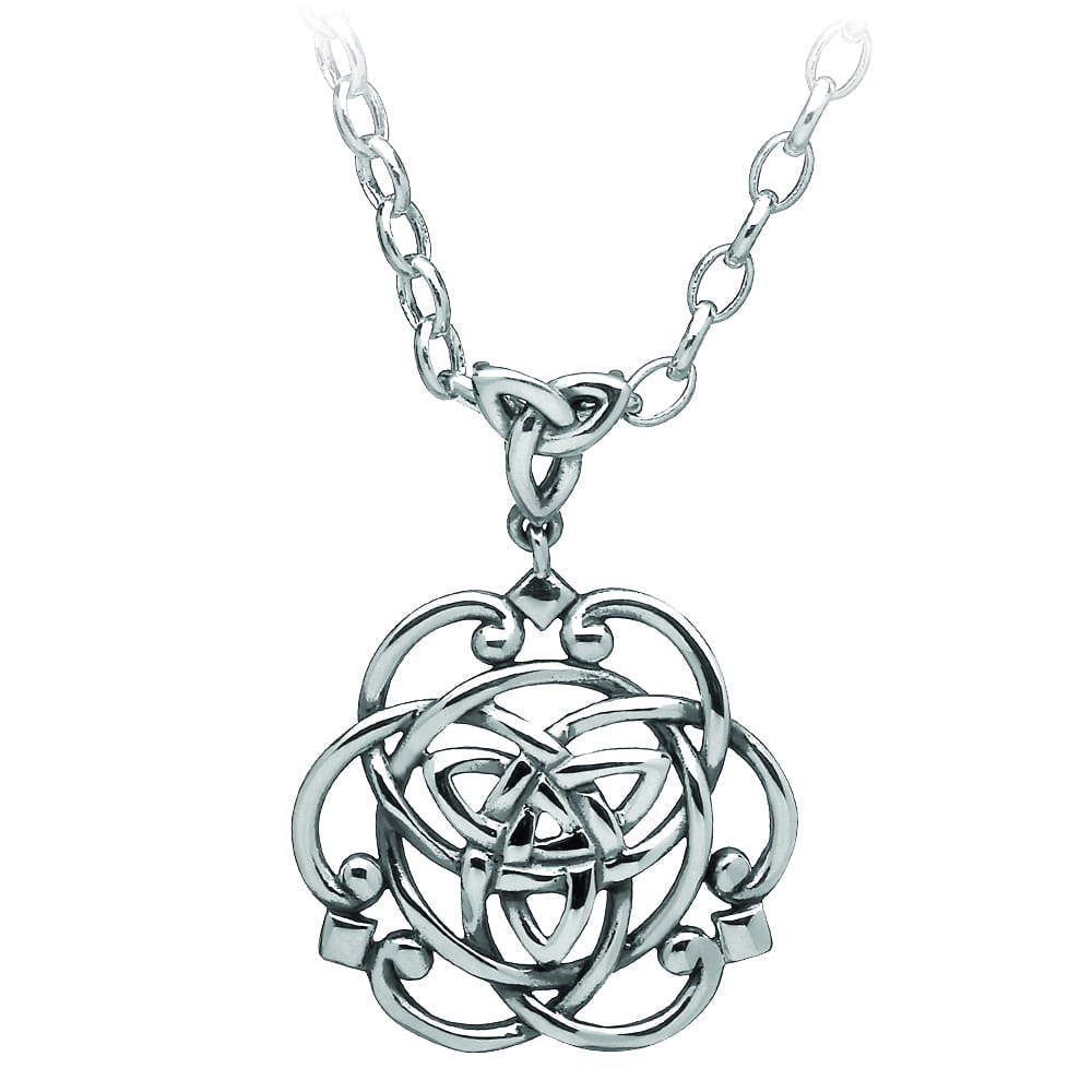 Trinity Knot Silver Pendant - Celtic Jewelry By Boru